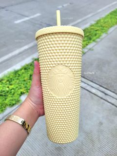 Starbucks Yellow Butter Bling Cold Cup 24oz.