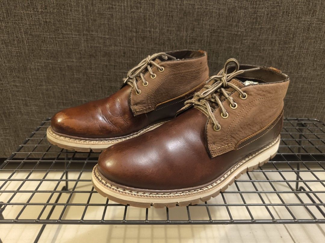 Timberland Britton Hill Chukka Leather Boots UK8 US8.5 EU42 Men s Fashion Footwear Boots on Carousell