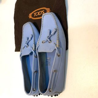 Tods Lofers Leather Blue