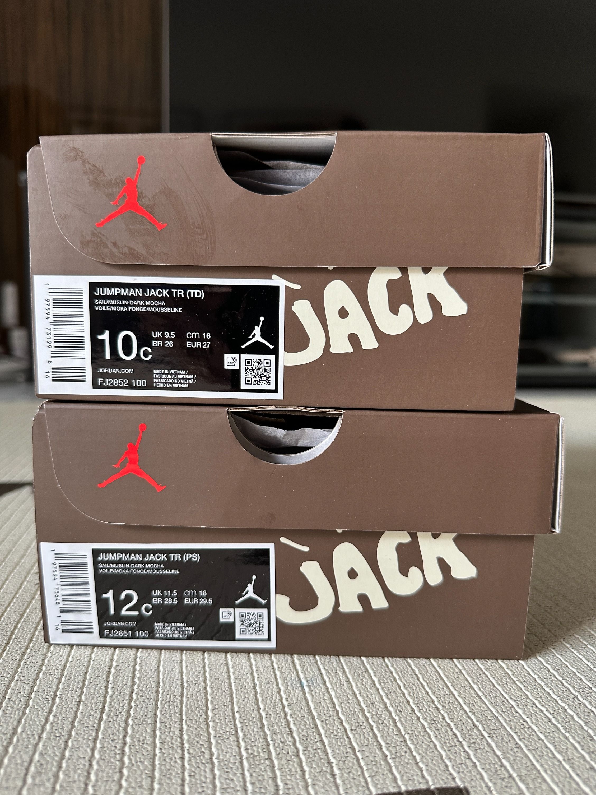 Travis Scott Jordan Jumpman Jack Sail Toddler, Luxury, Sneakers