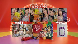 Twice Oishi Photocard, Photocard Holder, and Folded Poster