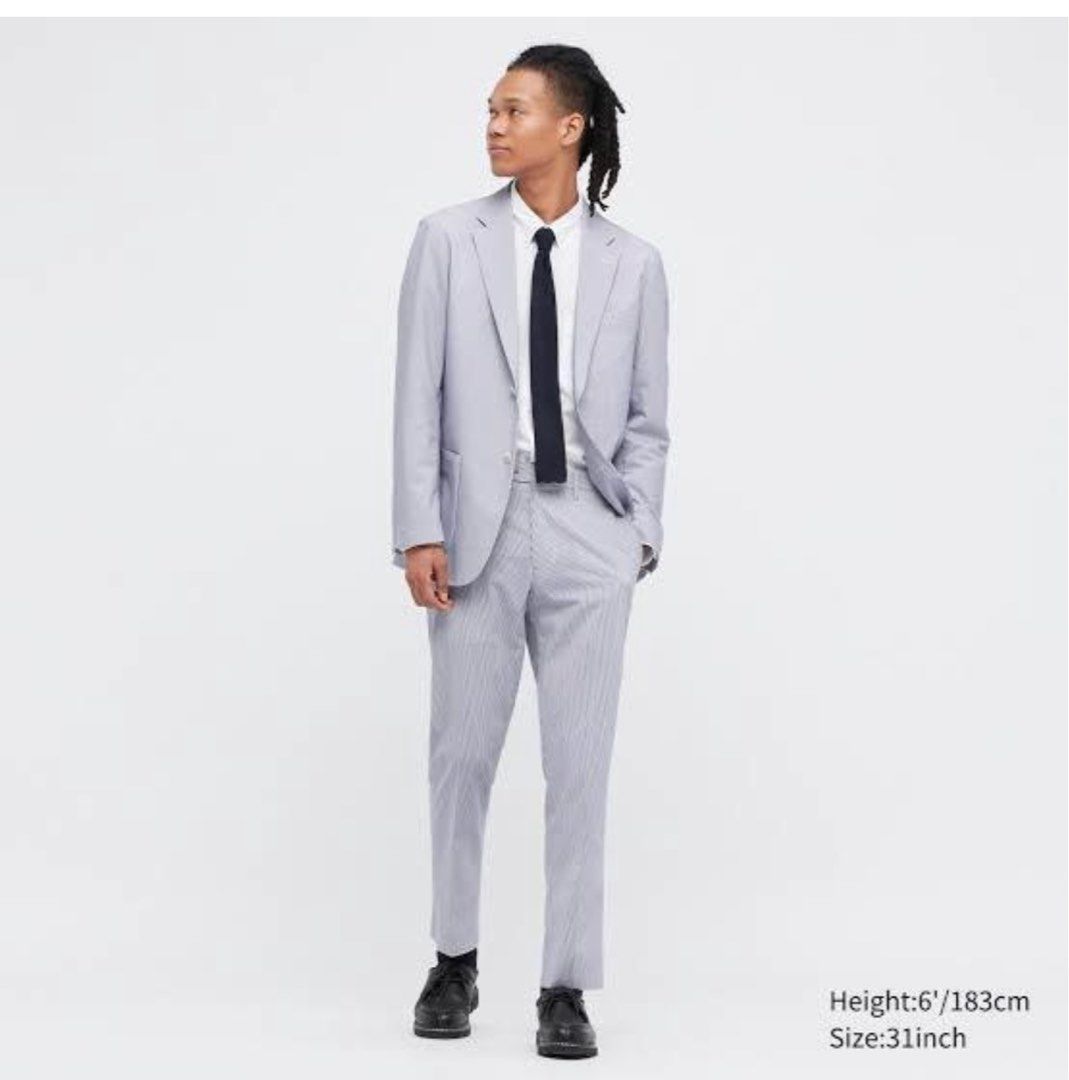Uniqlo seersucker suit 2025