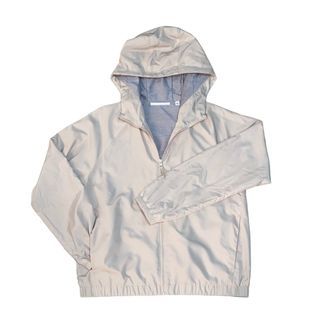 UNIQLO Women’s Smooth Jersey Lined Parka Versatile Lightweight Windbreaker Jacket Hoodie in Color: Natural