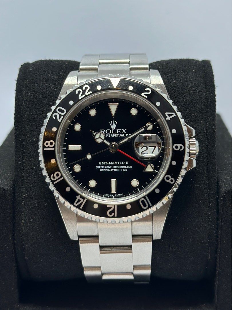 🔥Unpolished🔥 Rolex GMT Master II 16710 Black 40mm, Luxury