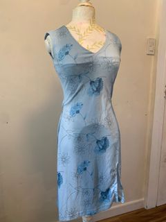 Vintage blue floral dress