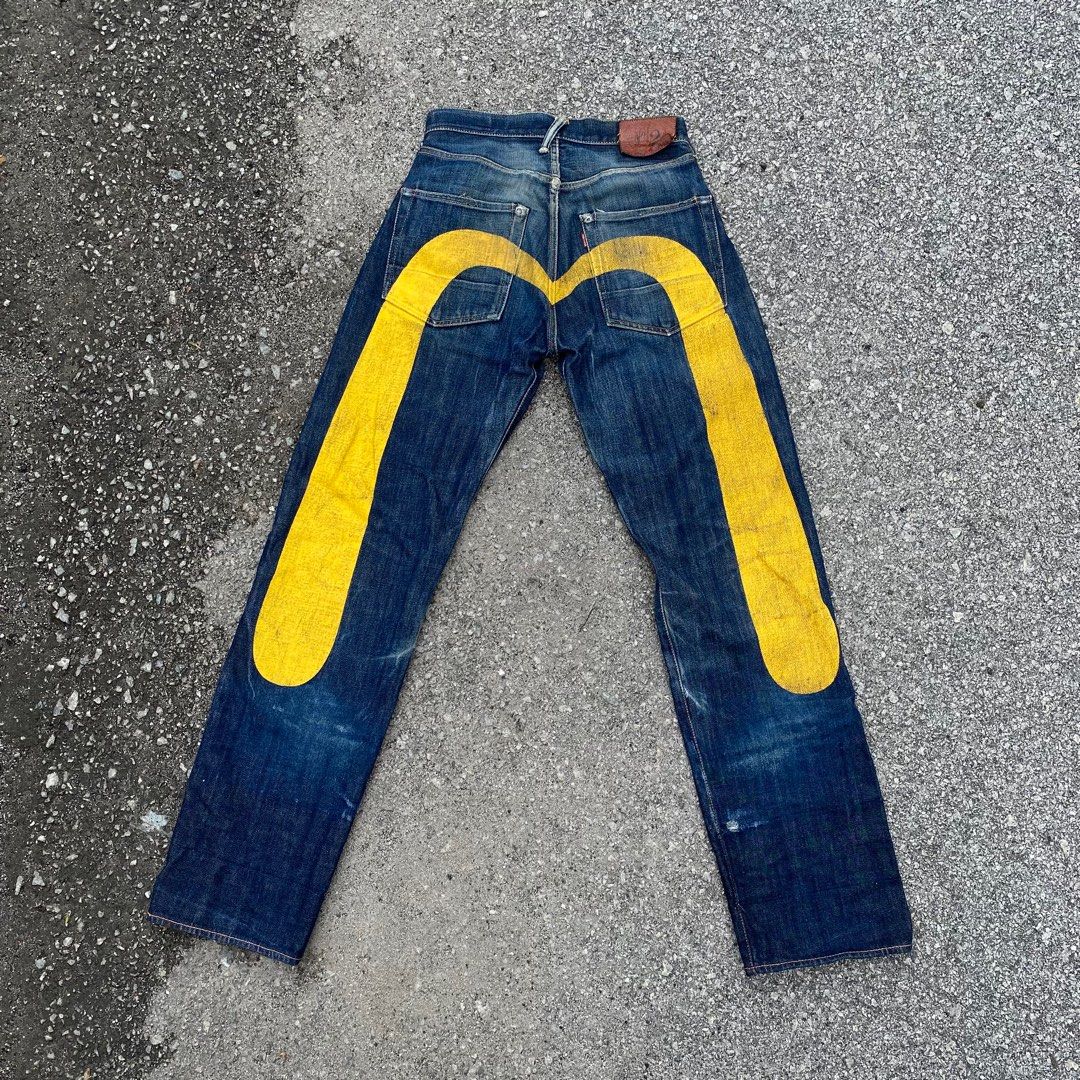 Vintage Evisu Selvedge Jeans Lot 2001 No 2 Vtg Daicock Levis Jnco 