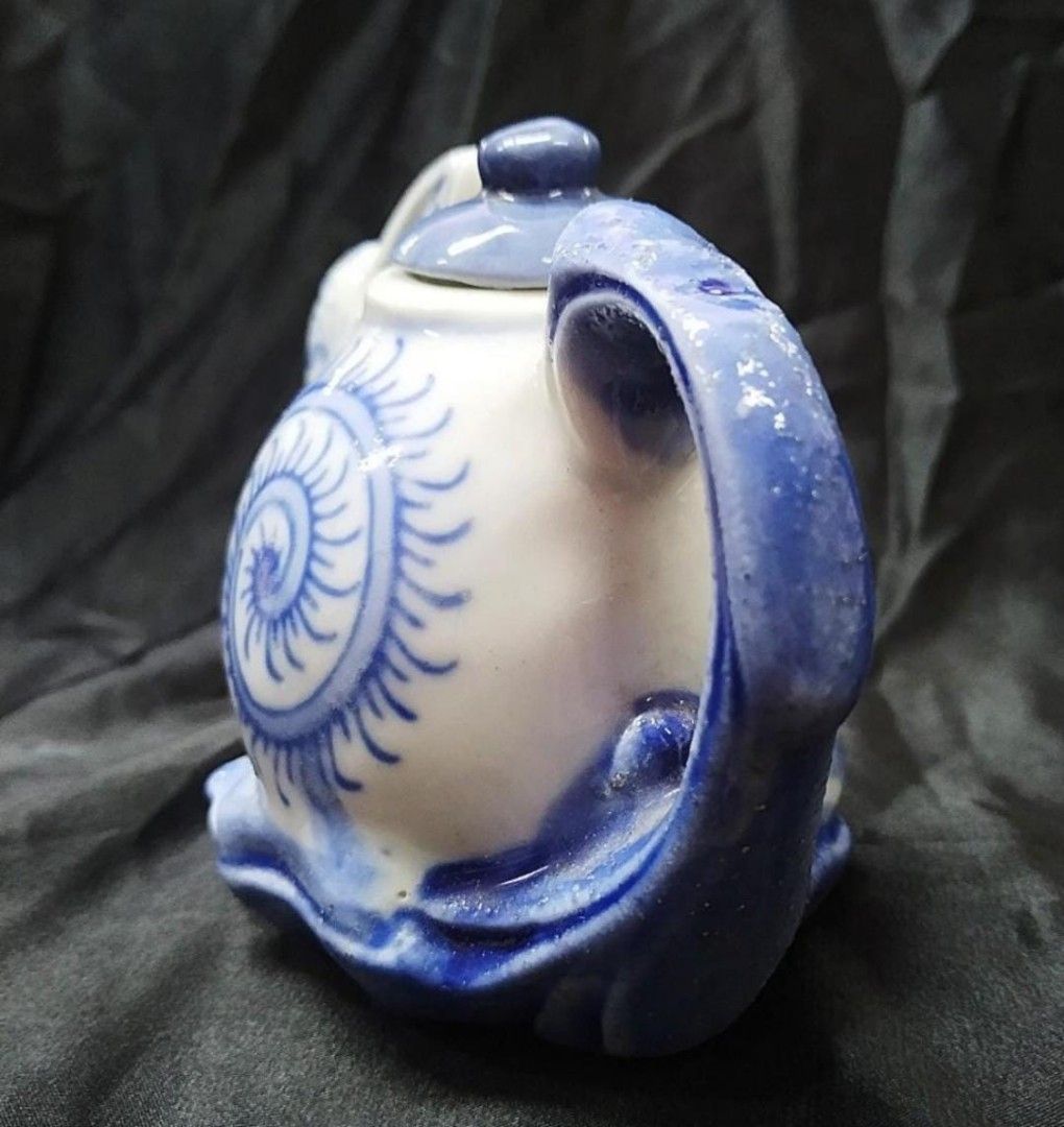Vintage Lovely Blue White Chinese Bunny Rabbit Porcelain Teapot ...