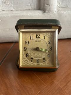 Vintage Seiko Wind-Up Travel Alarm Clock  (PM FOR VIDEO LINK)