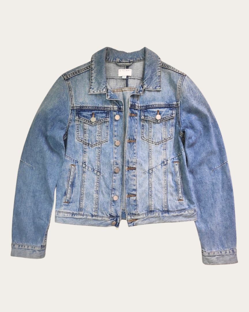 Witchery Vintage Wash Denim Jacket Women s Fashion Coats Jackets and Outerwear on Carousell
