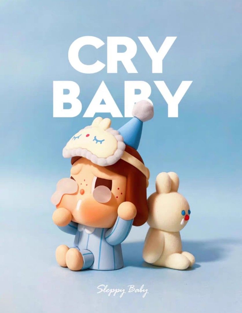 その他 POPMART CRYBABY SLEEPY BABY BLUE PAJAMAS New Authentic POPMART CRYBABY Blue Pajamas Limited edition
