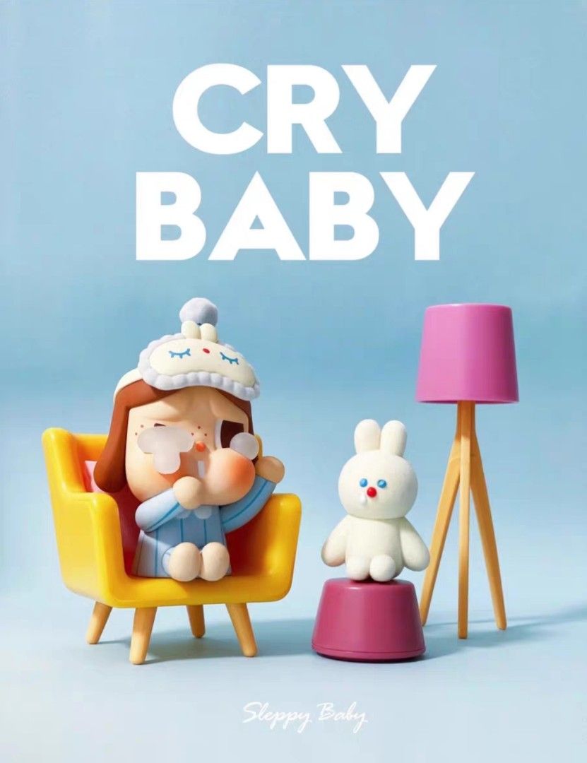 WTS - POPMART Crybaby Sleepy Baby Figurine Blister Blue