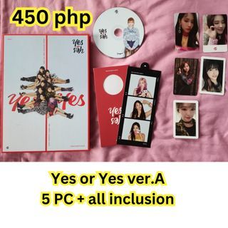 Yes or Yes A. TWICE ALBUM W/ photocard and inclusion
