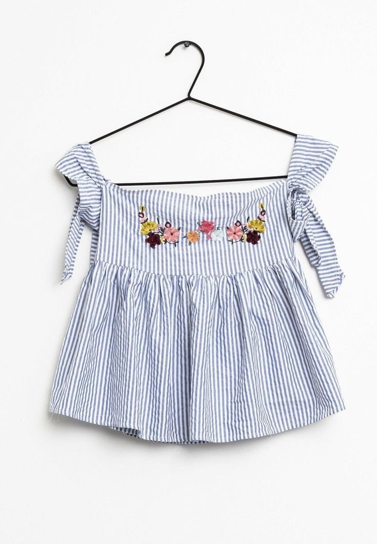 Zara embroidered top (Category: Blouses) located in Naga. Submitted by empr_ (Listing ID 1303434170, Image 1). Description: Zara striped and embroidered top. Used once only. May fit xs-small. So pretty in actual..