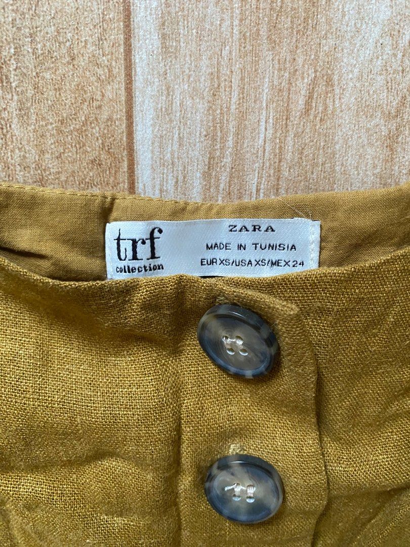 Zara linen dress (Category: Dresses) located in Naga. Submitted by empr_ (Listing ID 1303433264, Image 3). Description: Zara mini linen dress. olive color. Used twice only. So pretty in actual..