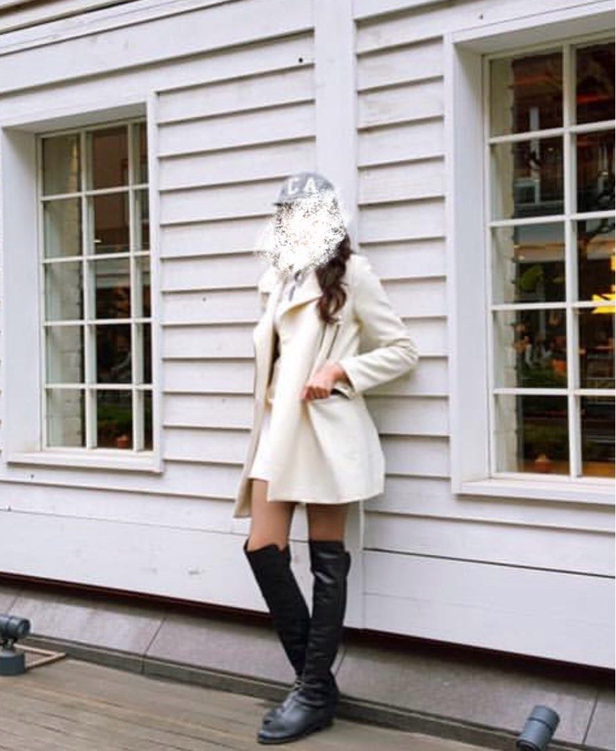 Zara off white coat on sale