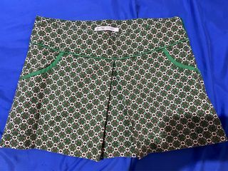 Zara TRF mini skirt green