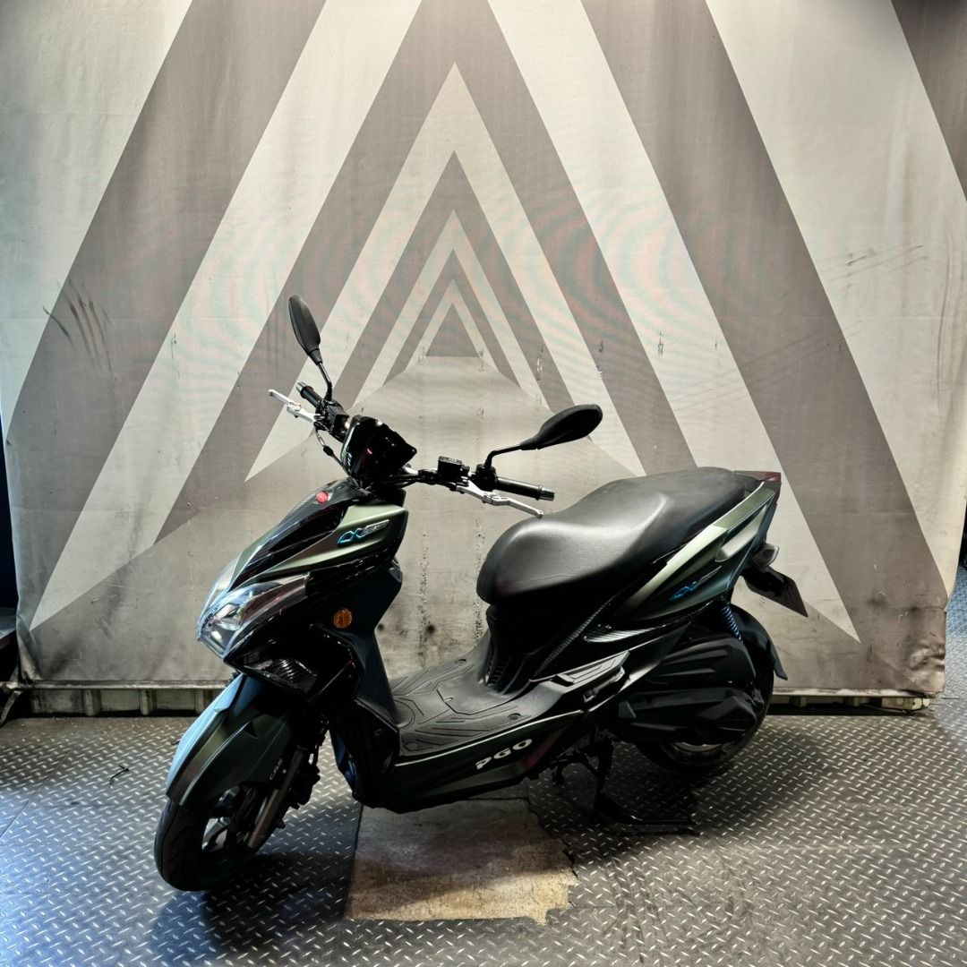 保固車】【0元交車】2018年PGO 比雅久摩特動力Alpha Max 125 阿法妹125 機車CBS 雙碟, 機車, 新古保固在旋轉拍賣
