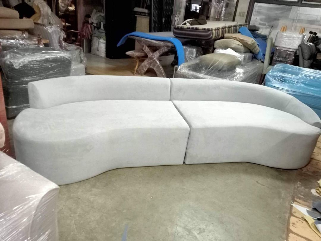 10-foot Curved Sofa (modified), Furniture & Home Living, Furniture ...