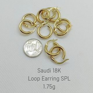 18K Gold Loop Earrings (swipe for more)