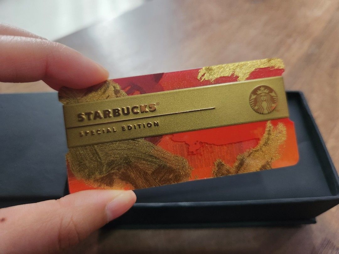 2017 Malaysia Starbucks Limited Rare Dragon Gold Red Card, Hobbies & Toys,  Memorabilia & Collectibles, Vintage Collectibles on Carousell