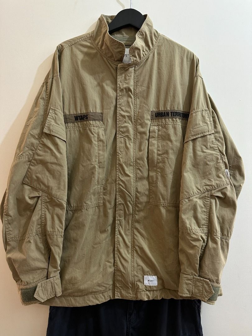 華麗 稀少4號二手21SS WTAPS D90 / JACKET NYCO TUSSAH 立領外套夾克 ジャケット・アウター