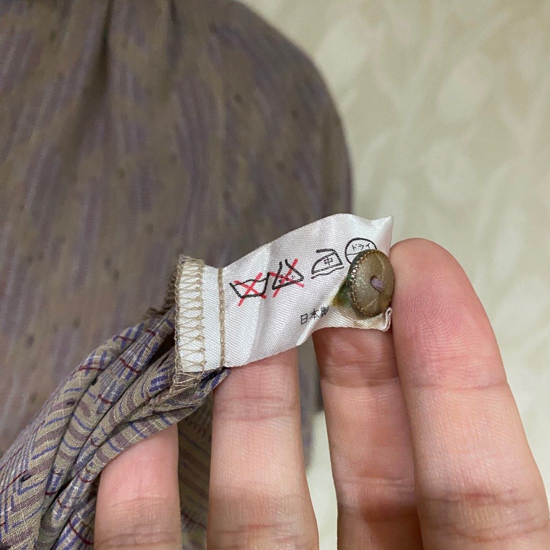 日本製 黎娜曼牽攀紋仿雪紗絲質感短袖襯衫 照片瀏覽 5