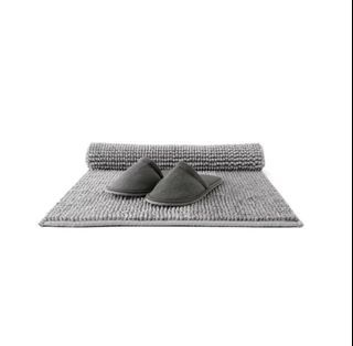 🆕️ IKEA Gray White Mélange Bath Mat (Toftbo)