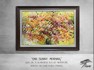 Abstract Floral Painting "One Sunny Morning"