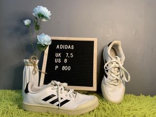 Adidas white shoes size 8