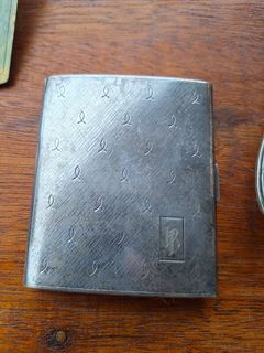 antique cigarette case silver plated arround 1930