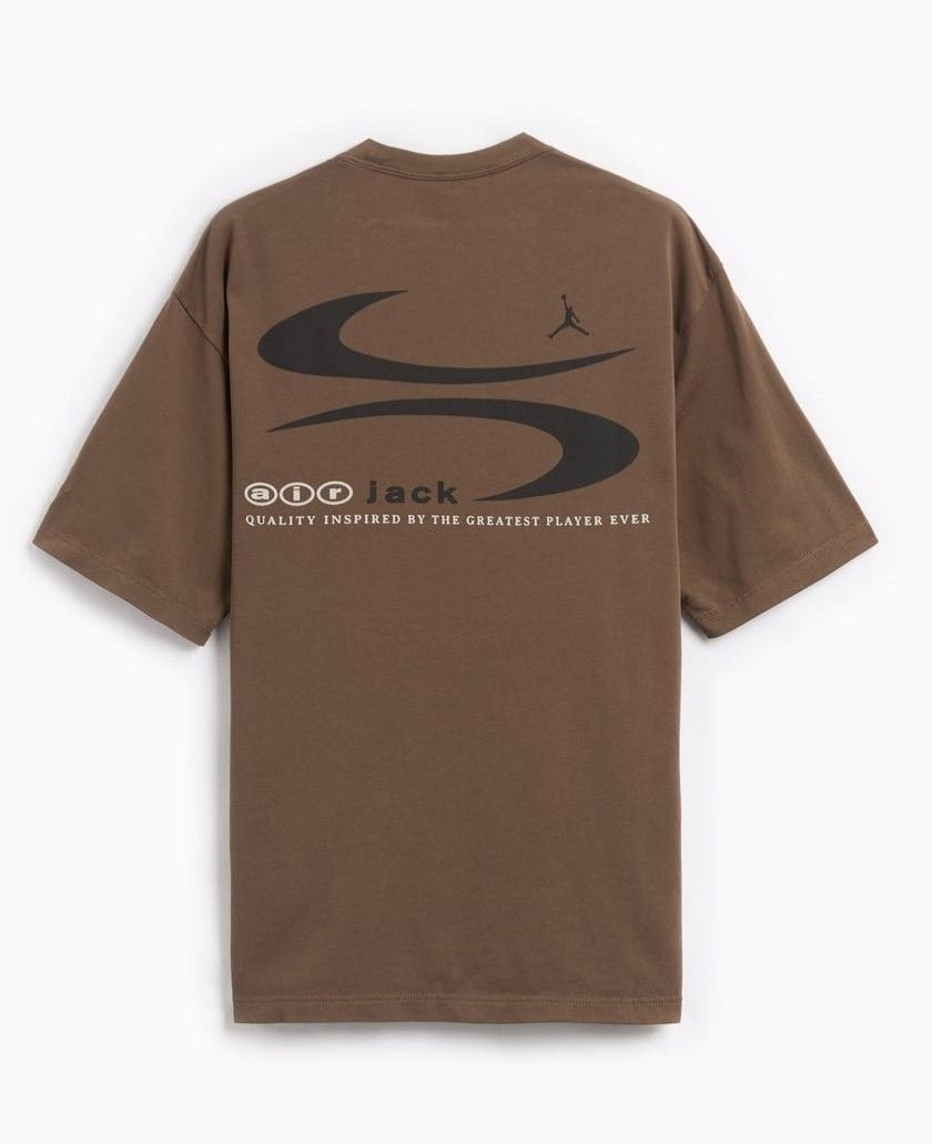 Authentic Travis Scott x Nike Jordan Brand Jumpman Jack Cactus Jack Brown Tee Men s Fashion Tops Sets Tshirts Polo Shirts on Carousell