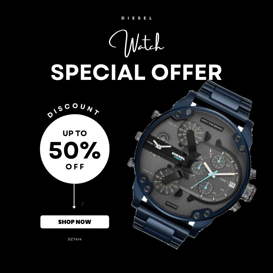 Diesel 4 time zone watch discount