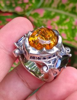 AVAILABLE ON HAND: Natural AMBER ring