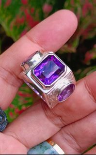 AVAILABLE ON HAND: Natural AMETHYST customized ring