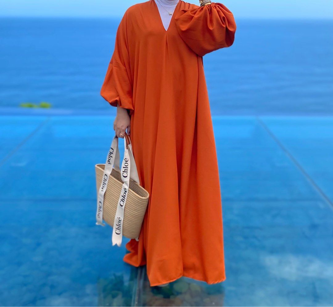 Beach dress muslimah on sale