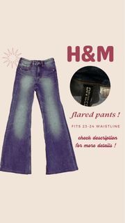 brand new h&m flared pants