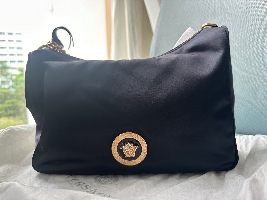 Versace gold chain bag discount