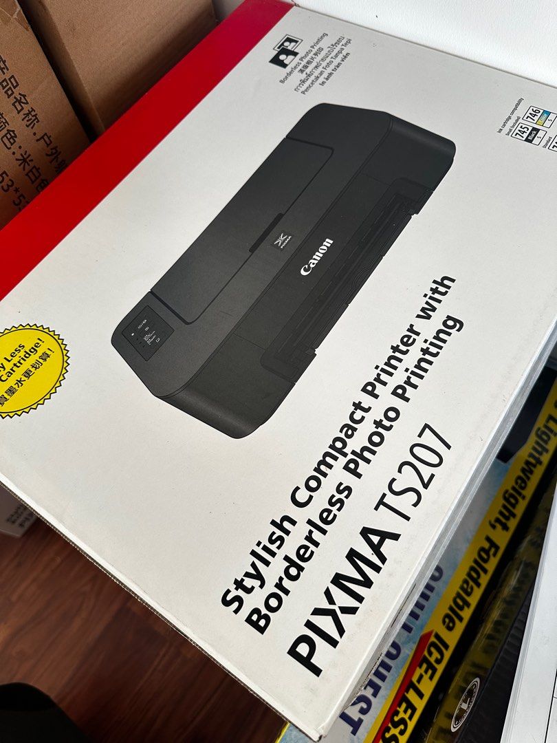 Canon PIXMA TS207 (Category: Printers, Scanners & Copiers) located in San Simon. Submitted by mystic_me (Listing ID 1303702957, Image 1). Description: PIXMA TS207 features a scratch and fingerprint-resistant surface, performing as well as it looks. Print Print Speed (A4, ISO): up to 7.7 / 4 ipm (mono/colour) USB 2.0 Recommended Monthly Print Volume: 10 - 80 pages.