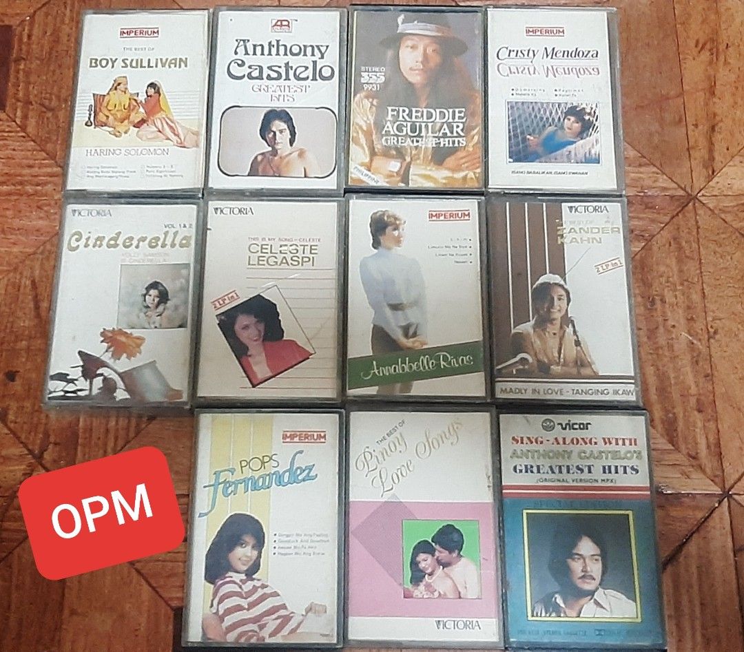 Casette Tapes Collectibles (Category: CDs & DVDs) located in Paranaque City. Submitted by tsentiatsen (Listing ID 1303636940, Image 2). Description: 1st photo- English Famous Songs 2nd Photo- OPM music 3rd photo- Freebies Freebies depends upon the seller, Buy 2 take 1 Freebie😃.