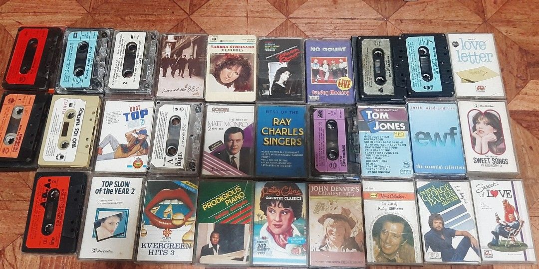Casette Tapes Collectibles (Category: CDs & DVDs) located in Paranaque City. Submitted by tsentiatsen (Listing ID 1303636940, Image 1). Description: 1st photo- English Famous Songs 2nd Photo- OPM music 3rd photo- Freebies Freebies depends upon the seller, Buy 2 take 1 Freebie😃.