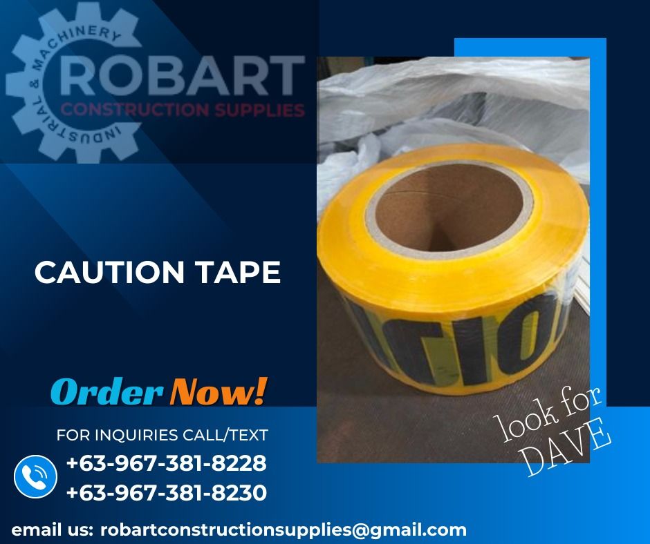 CAUTION TAPE (Category: Construction Tools & Equipment) located in Caloocan City. Submitted by gabo. (Listing ID 1303675158, Image 1). Description: SALE❗ ❗ ❗ SALE❗ ❗ ❗ SALE❗ ❗ ❗ LOOK FOR: Dave T. Cariño 0 9 6 7 3 8 1 8 2 2 8 / 0 9 6 7 3 8 1 8 2 3 0 7 7 4 6-6 1 4 8 / 7 0 0 2- 2 8 7 2 / 8 6 3 6-3 0 0 5 𝑹𝑶𝑩𝑨𝑹𝑻 𝑪𝑶𝑵𝑺𝑻𝑹𝑼𝑪𝑻𝑰𝑶𝑵 𝑺𝑼𝑷𝑷𝑳𝑰𝑬𝑺 📍S&L BUILDING, 1ST & 2ND FLOOR, 1405 YUSECO ST, STA CRUZ, MANILA SEND US MESSAGE FOR INQUIRI
