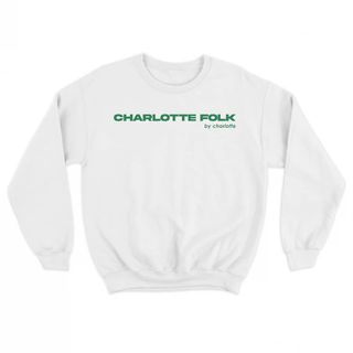 Charlotte Folk Green Visual Empire Sweater