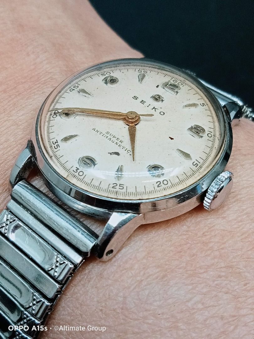 Collectible Circa 1950 Seiko Seikosha Super 15 Jewel Mechanical Watch OH Men s Fashion Watches Accessories Watches on Carousell
