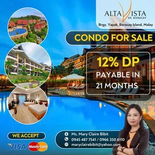 Condo For Sale Alta Vista de Boracay Studio Ready For Occupancy in Aklan Boracay