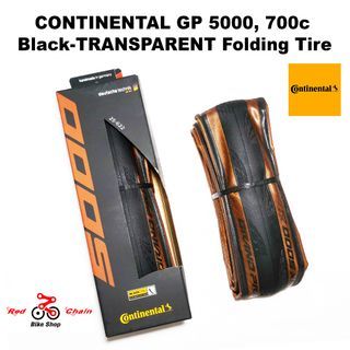 CONTINENTAL GRAND PRIX 5000, 700c, Black-TRANSPARENT Road Folding Tire