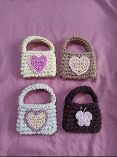 crochet mini bag for airpods/earphones