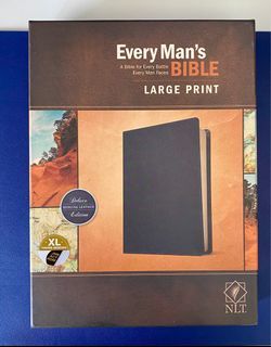 Every Man’s Bible Large Print NLT (Genuine Leather)