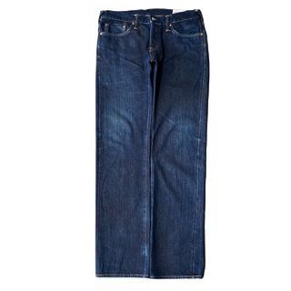 EVISU Button Fly Seagull Embroidery Selvedge Jeans Pants