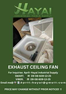 Exhaust ceiling fan