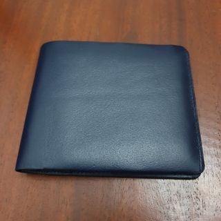 Flavitan Blue leather wallet thin bi-fold